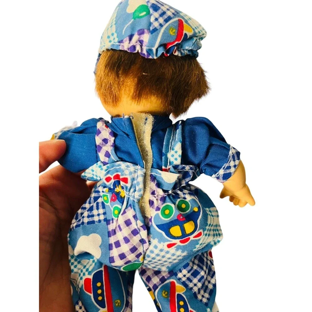 Gi-Go Toys My Pals Bean Bag Kids Vinyl Baby Doll 8” Dress Smooch lips cute